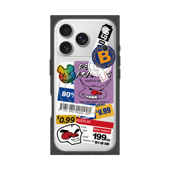 プレミアムスクエアケース with MagSafe［ Demon Friends Sticker .1 ］