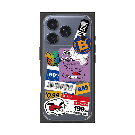 プレミアムスクエアケース with MagSafe［ Demon Friends Sticker .1 ］
