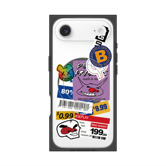 プレミアムスクエアケース with MagSafe［ Demon Friends Sticker .1 ］