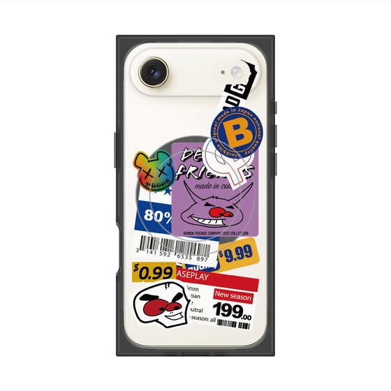 プレミアムスクエアケース with MagSafe［ Demon Friends Sticker .1 ］