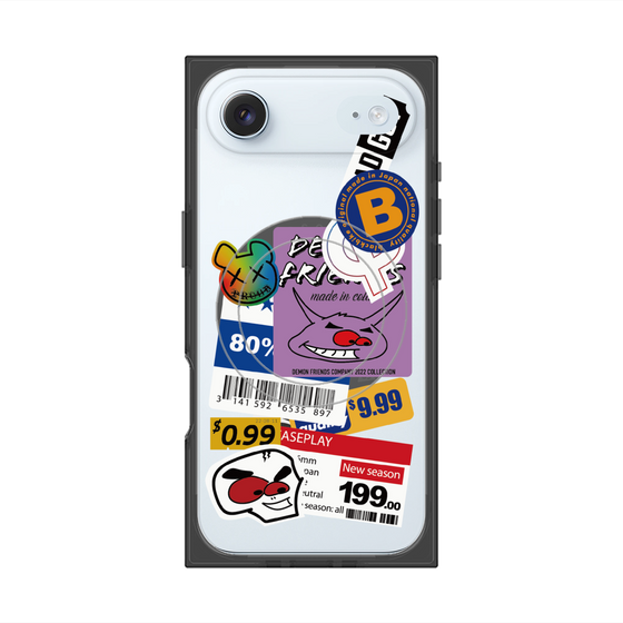プレミアムスクエアケース with MagSafe［ Demon Friends Sticker .1 ］