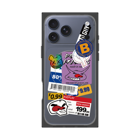 プレミアムスクエアケース with MagSafe［ Demon Friends Sticker .1 ］