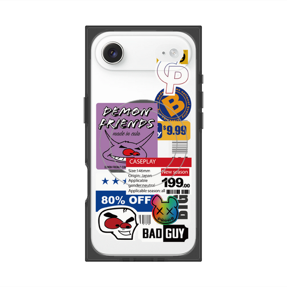 プレミアムスクエアケース with MagSafe［ Demon Friends Sticker .3 ］