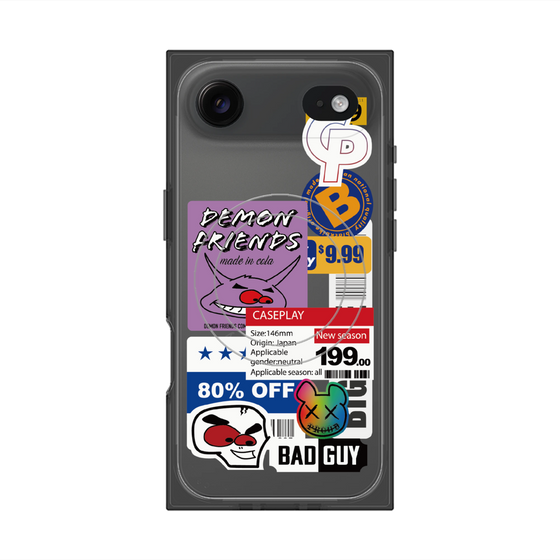 プレミアムスクエアケース with MagSafe［ Demon Friends Sticker .3 ］