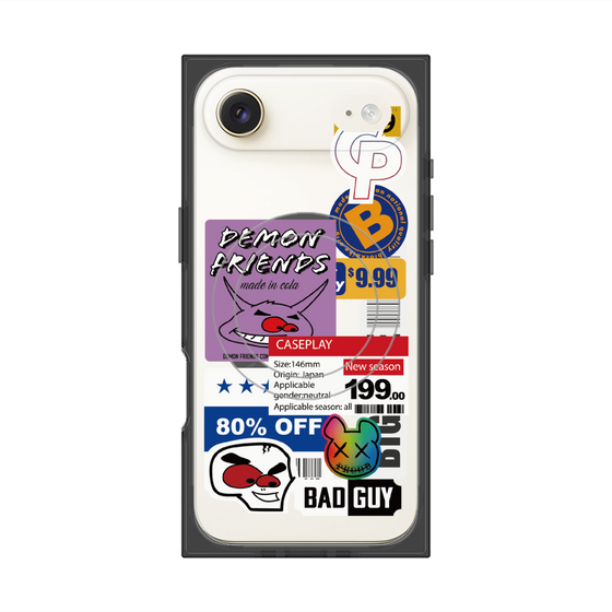 プレミアムスクエアケース with MagSafe［ Demon Friends Sticker .3 ］