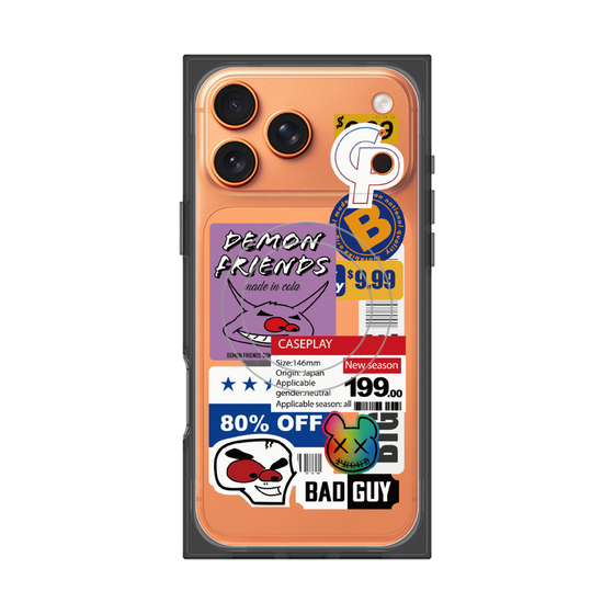 プレミアムスクエアケース with MagSafe［ Demon Friends Sticker .3 ］