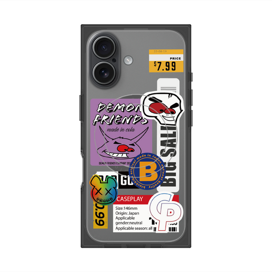 プレミアムスクエアケース with MagSafe［ Demon Friends Sticker .4 ］