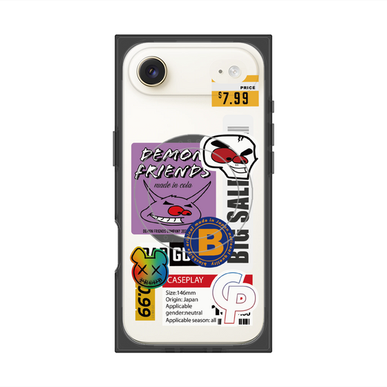 プレミアムスクエアケース with MagSafe［ Demon Friends Sticker .4 ］
