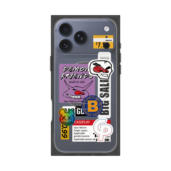 プレミアムスクエアケース with MagSafe［ Demon Friends Sticker .4 ］