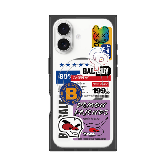 プレミアムスクエアケース with MagSafe［ Demon Friends Sticker .5 ］