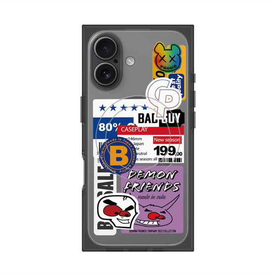 プレミアムスクエアケース with MagSafe［ Demon Friends Sticker .5 ］
