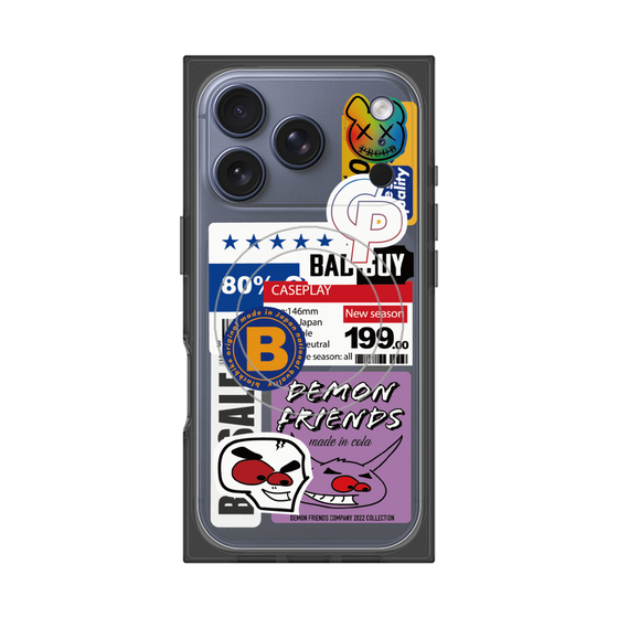 プレミアムスクエアケース with MagSafe［ Demon Friends Sticker .5 ］