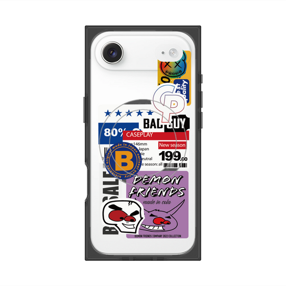 プレミアムスクエアケース with MagSafe［ Demon Friends Sticker .5 ］