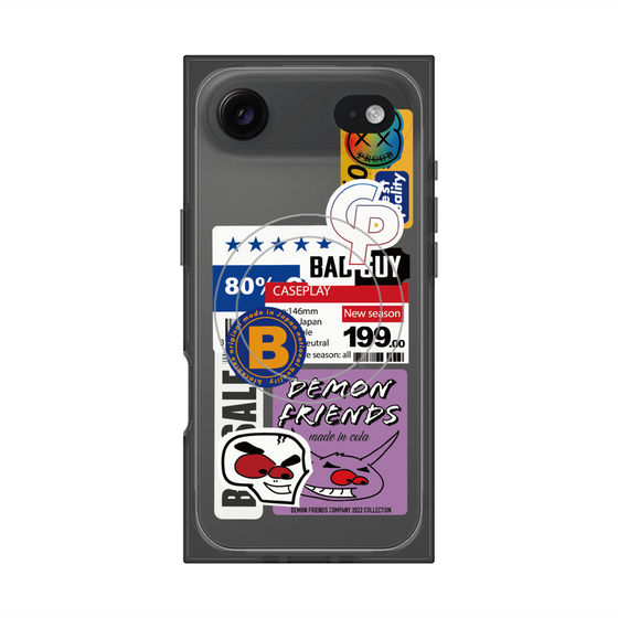 プレミアムスクエアケース with MagSafe［ Demon Friends Sticker .5 ］