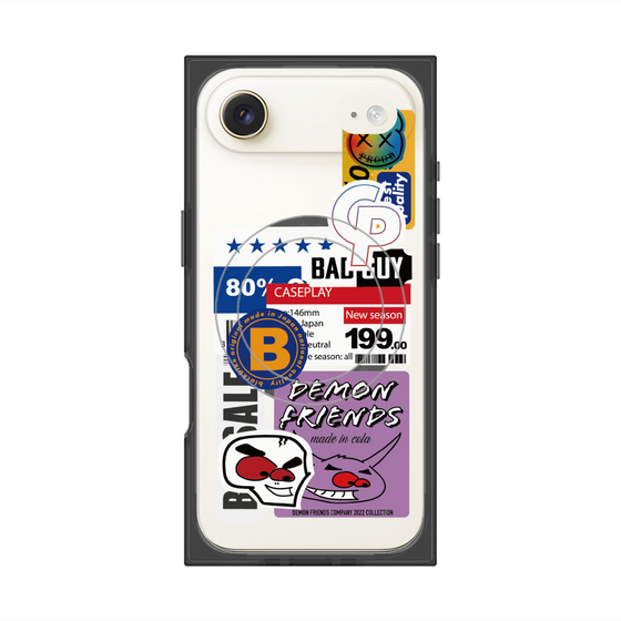 プレミアムスクエアケース with MagSafe［ Demon Friends Sticker .5 ］