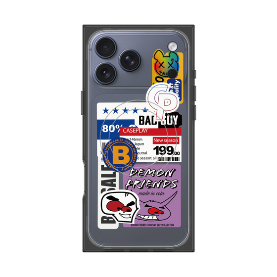 プレミアムスクエアケース with MagSafe［ Demon Friends Sticker .5 ］