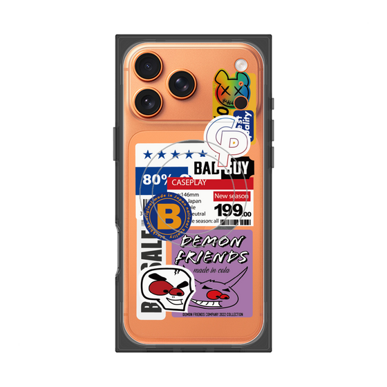 プレミアムスクエアケース with MagSafe［ Demon Friends Sticker .5 ］