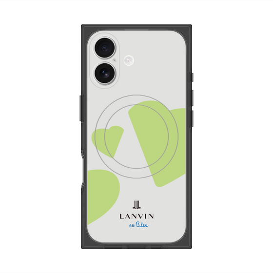 プレミアムスクエアケース with MagSafe［ LANVIN en Bleu Hearts Green - ランバン ハート グリーン ］