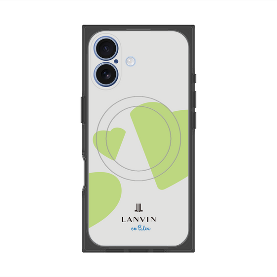 プレミアムスクエアケース with MagSafe［ LANVIN en Bleu Hearts Green - ランバン ハート グリーン ］