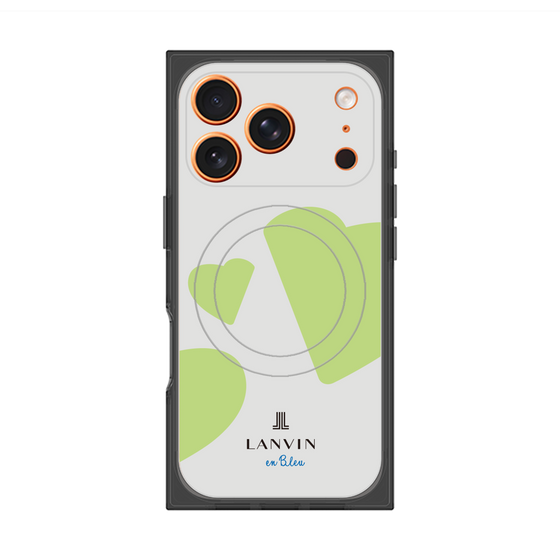 プレミアムスクエアケース with MagSafe［ LANVIN en Bleu Hearts Green - ランバン ハート グリーン ］