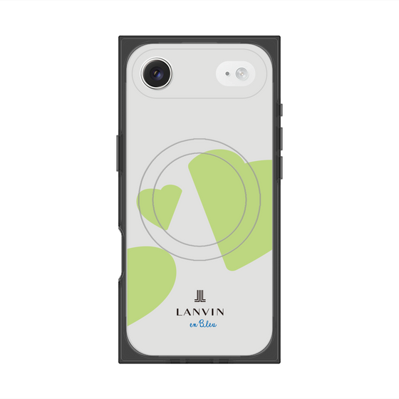プレミアムスクエアケース with MagSafe［ LANVIN en Bleu Hearts Green - ランバン ハート グリーン ］