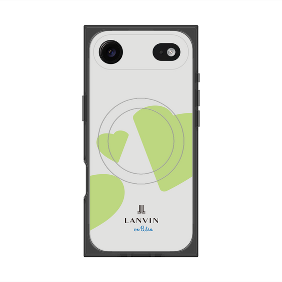 プレミアムスクエアケース with MagSafe［ LANVIN en Bleu Hearts Green - ランバン ハート グリーン ］