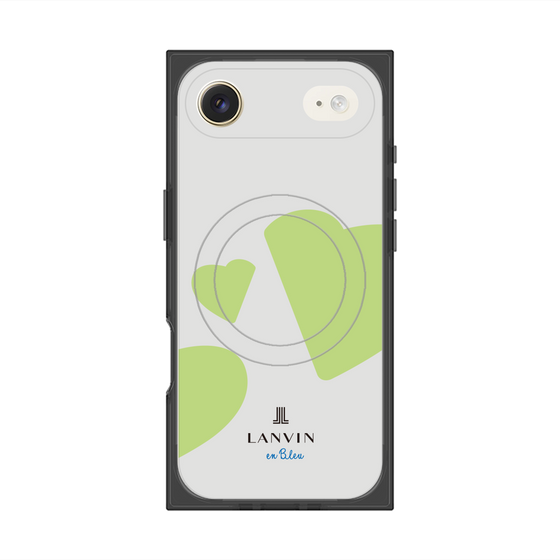 プレミアムスクエアケース with MagSafe［ LANVIN en Bleu Hearts Green - ランバン ハート グリーン ］