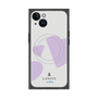 プレミアムスクエアケース with MagSafe［ LANVIN en Bleu Hearts Purple - ランバン ハート パープル ］