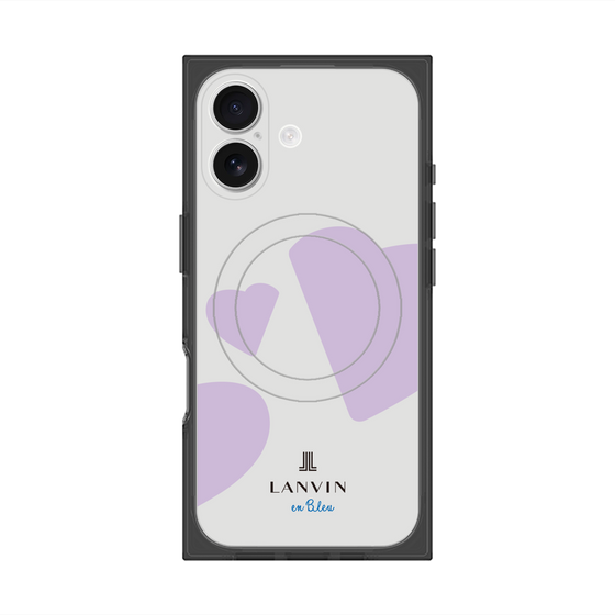 プレミアムスクエアケース with MagSafe［ LANVIN en Bleu Hearts Purple - ランバン ハート パープル ］