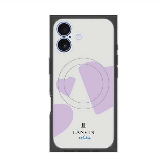 プレミアムスクエアケース with MagSafe［ LANVIN en Bleu Hearts Purple - ランバン ハート パープル ］