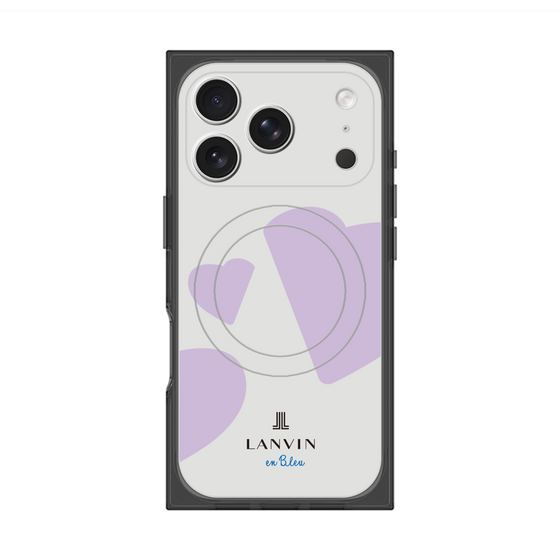 プレミアムスクエアケース with MagSafe［ LANVIN en Bleu Hearts Purple - ランバン ハート パープル ］