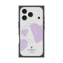 プレミアムスクエアケース with MagSafe［ LANVIN en Bleu Hearts Purple - ランバン ハート パープル ］