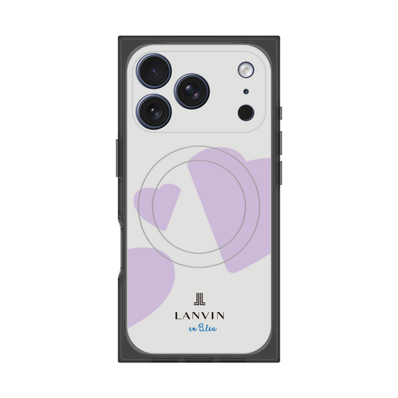 プレミアムスクエアケース with MagSafe［ LANVIN en Bleu Hearts Purple - ランバン ハート パープル ］