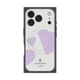 プレミアムスクエアケース with MagSafe［ LANVIN en Bleu Hearts Purple - ランバン ハート パープル ］