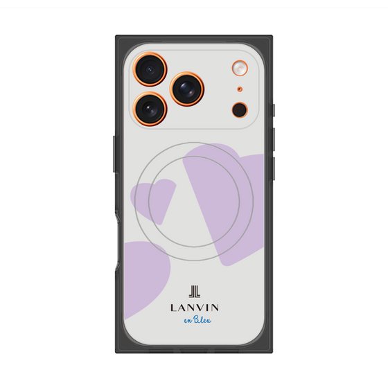 プレミアムスクエアケース with MagSafe［ LANVIN en Bleu Hearts Purple - ランバン ハート パープル ］