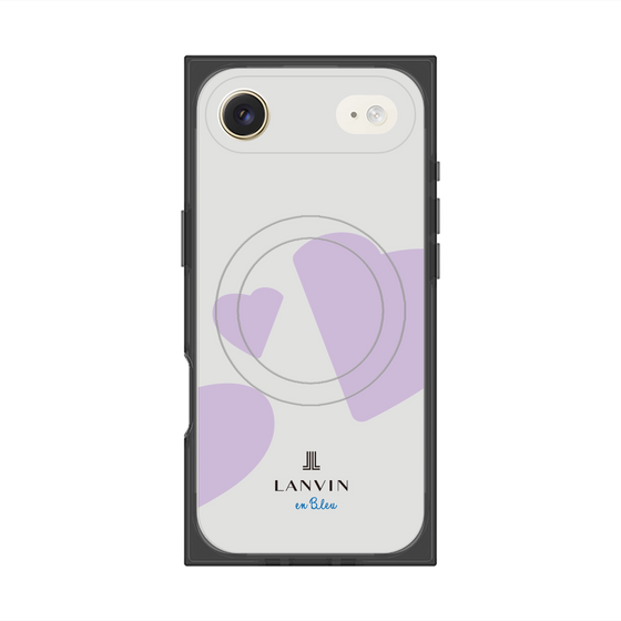 プレミアムスクエアケース with MagSafe［ LANVIN en Bleu Hearts Purple - ランバン ハート パープル ］