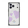 プレミアムスクエアケース with MagSafe［ LANVIN en Bleu Hearts Purple - ランバン ハート パープル ］