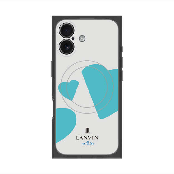 プレミアムスクエアケース with MagSafe［ LANVIN en Bleu Hearts Blue - ランバン ハート ブルー ］