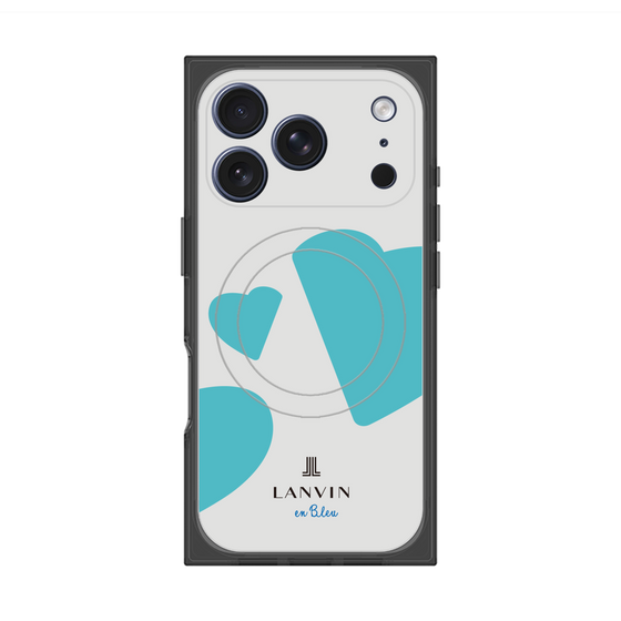 プレミアムスクエアケース with MagSafe［ LANVIN en Bleu Hearts Blue - ランバン ハート ブルー ］