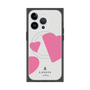 プレミアムスクエアケース with MagSafe［ LANVIN en Bleu Hearts Pink - ランバン ハート ピンク ］