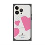 プレミアムスクエアケース with MagSafe［ LANVIN en Bleu Hearts Pink - ランバン ハート ピンク ］