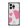 プレミアムスクエアケース with MagSafe［ LANVIN en Bleu Hearts Pink - ランバン ハート ピンク ］