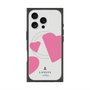 プレミアムスクエアケース with MagSafe［ LANVIN en Bleu Hearts Pink - ランバン ハート ピンク ］