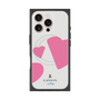 プレミアムスクエアケース with MagSafe［ LANVIN en Bleu Hearts Pink - ランバン ハート ピンク ］