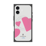 プレミアムスクエアケース with MagSafe［ LANVIN en Bleu Hearts Pink - ランバン ハート ピンク ］