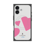 プレミアムスクエアケース with MagSafe［ LANVIN en Bleu Hearts Pink - ランバン ハート ピンク ］