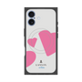 プレミアムスクエアケース with MagSafe［ LANVIN en Bleu Hearts Pink - ランバン ハート ピンク ］