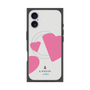 プレミアムスクエアケース with MagSafe［ LANVIN en Bleu Hearts Pink - ランバン ハート ピンク ］