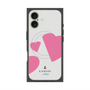 プレミアムスクエアケース with MagSafe［ LANVIN en Bleu Hearts Pink - ランバン ハート ピンク ］
