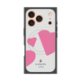 プレミアムスクエアケース with MagSafe［ LANVIN en Bleu Hearts Pink - ランバン ハート ピンク ］
